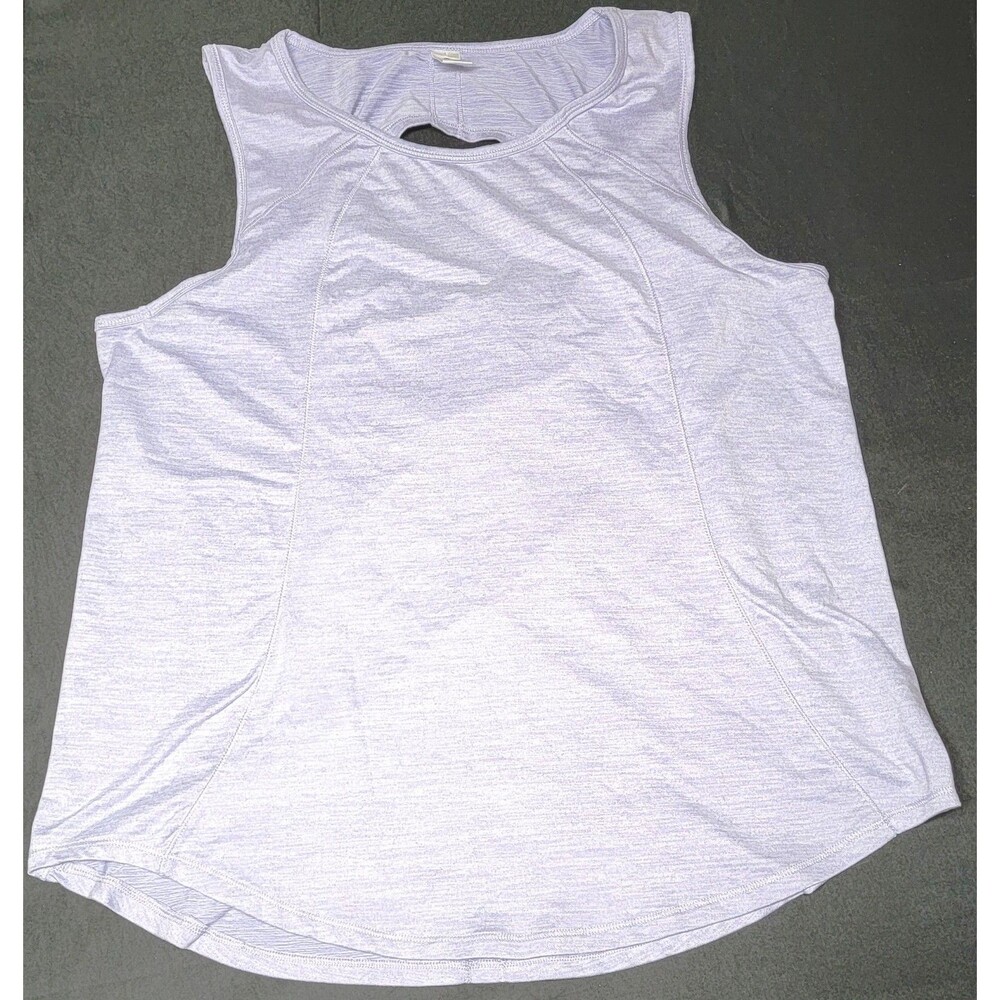 YOGALICIOUS Athletic Women's Sleeveless Purple Open Back Tank Top Size Large